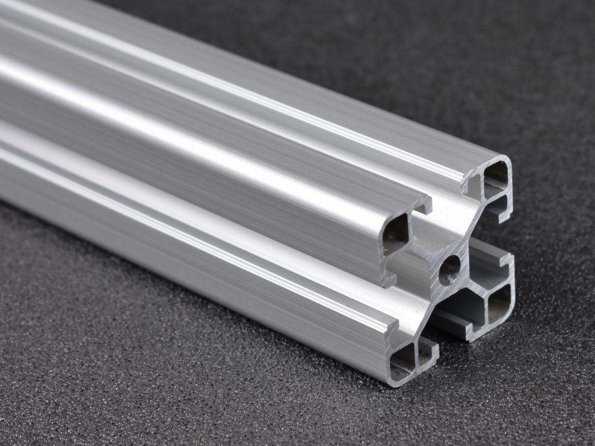 T-spor aluminium profil, 40x40mm, lett