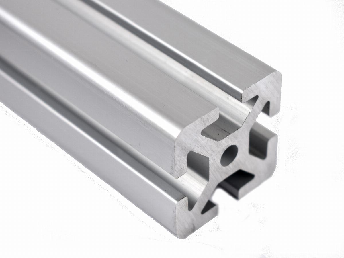 T-spor aluminium profil, 40x40mm, ekstra kraftig